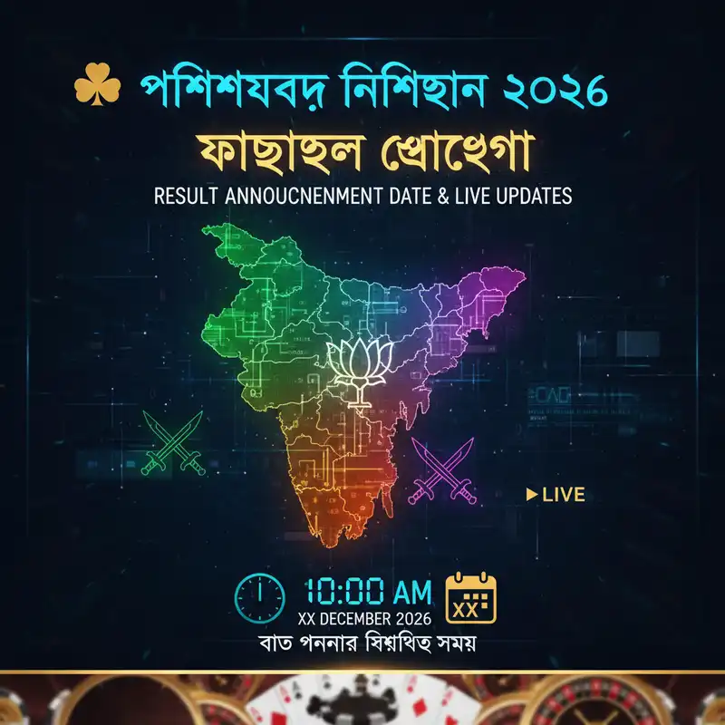 West Bengal Election 2026 Result Announcement Banner